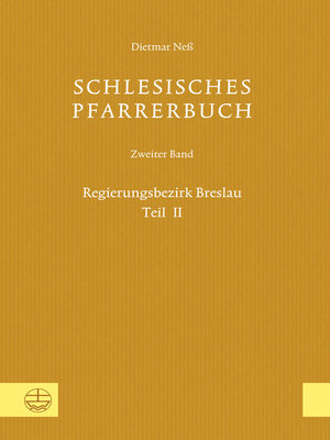 cover image of Schlesisches Pfarrerbuch